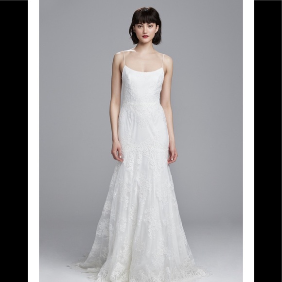 gabby short lace wedding dress